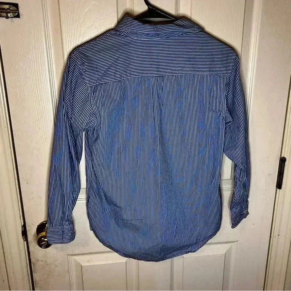 Vintage Boys Gap Kids 2006 Striped Button Up Shirt Size Large (10) EUC Fall - Picture 5 of 7
